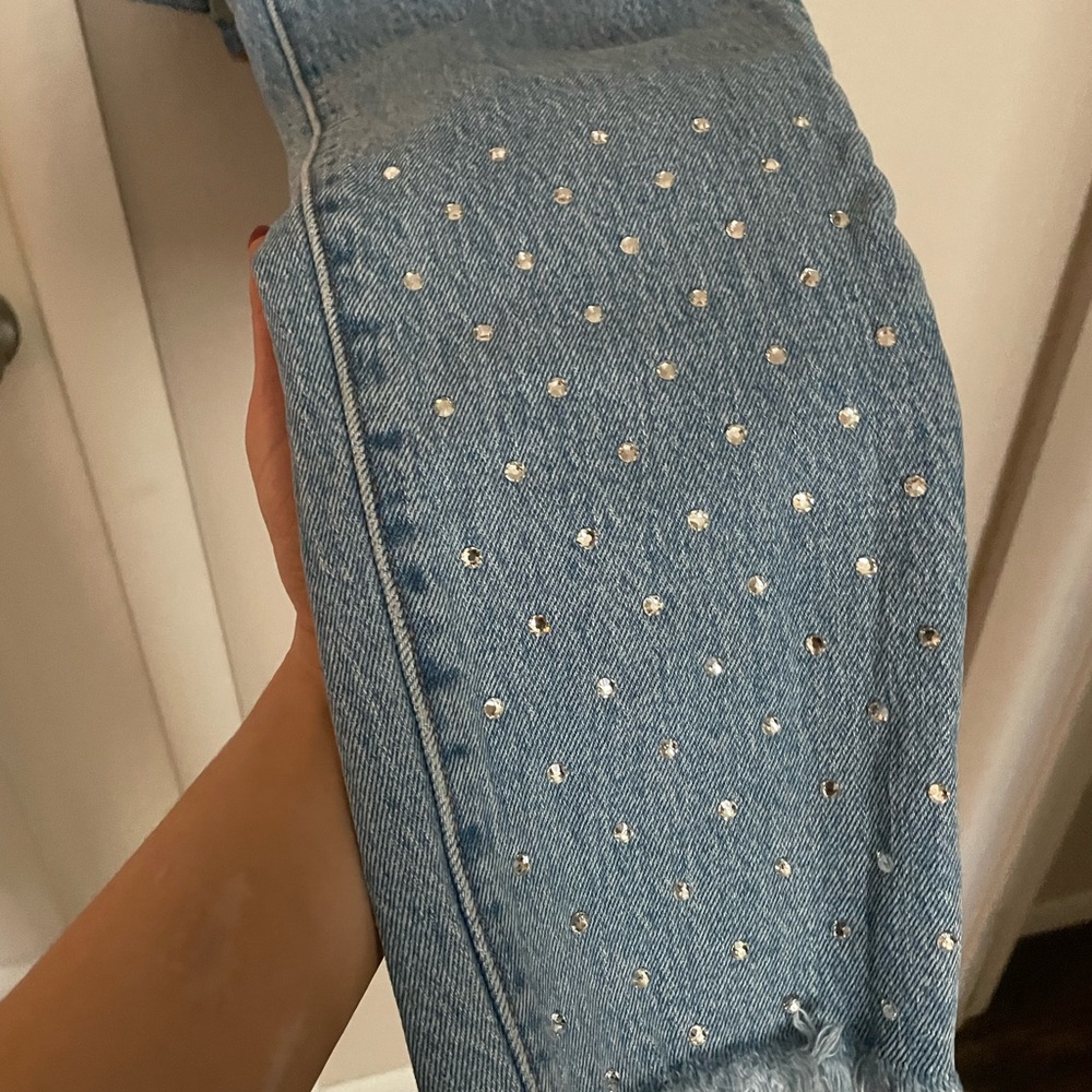 Levi’s sparkle hem jeans